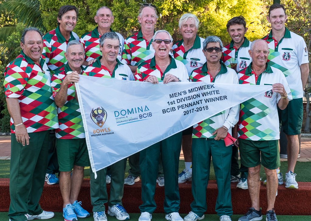 South Perth Bowling Club 1 White Pennant Winners